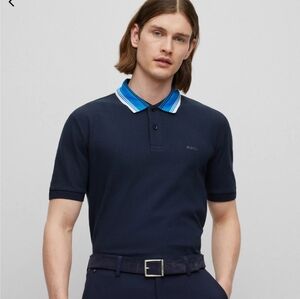 Hugo Boss Mens Blue Polo Shirt